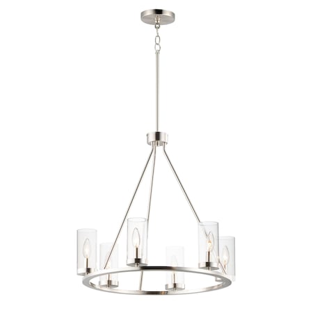 Maxim Lighting Sentinel 6-Light Chandelier 25255CLSN